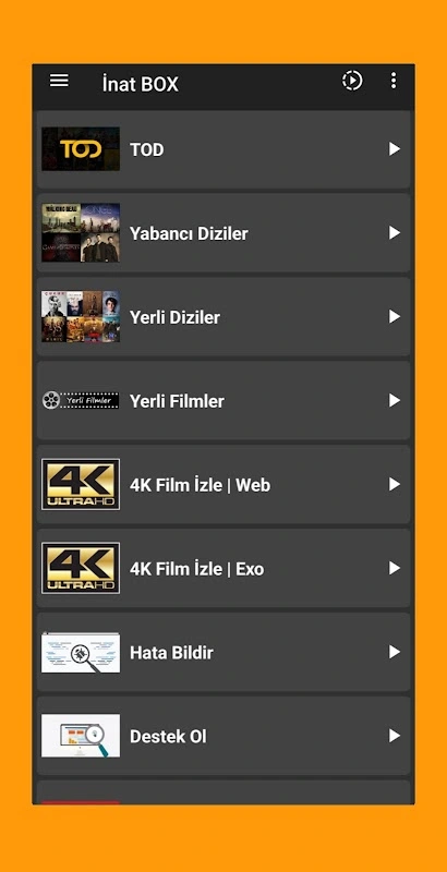 Inat Box TV kanallari listesi